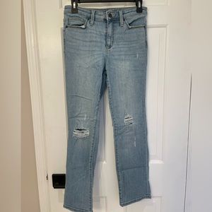 Universal thread distressed straight leg jeans